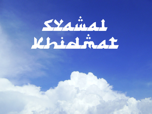 Syawal Khidmat font